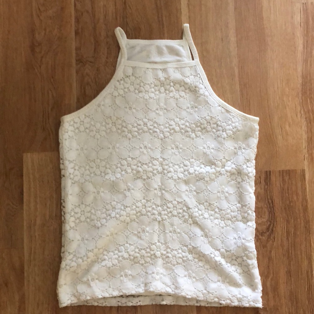 White Abercrombie Kids Tank Top